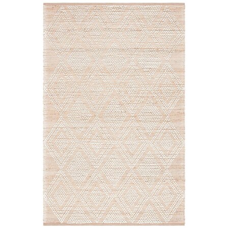 Safavieh 5 x 8 ft. Natural Contemporary Rectangle Hand Woven Rug Natural & Ivory NAT107A-5